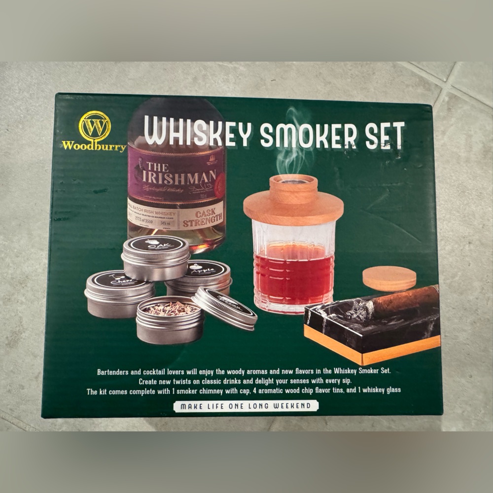 Whiskey Smoker Set - Black and Brown